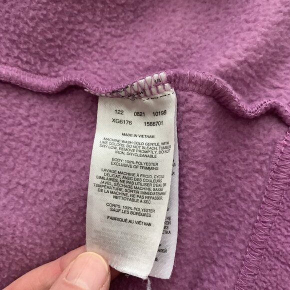 Columbia Youth Girls Fleece Zip Up Jacket Size Large 14/16 Violet Purple Lilac - Picture 11 of 11